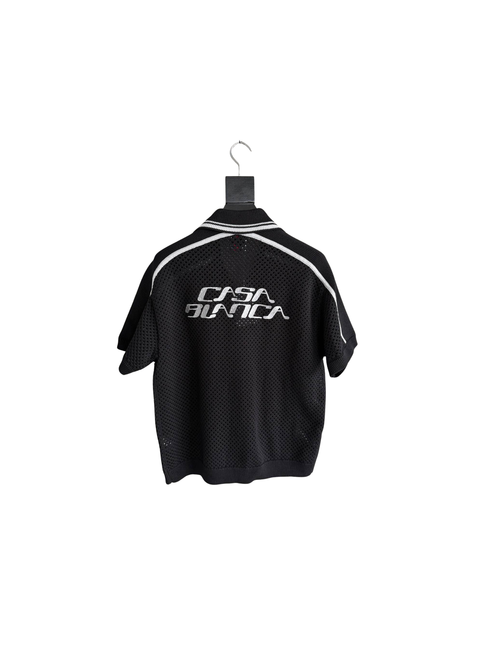 CASABLANCA STRIPED MESH SHIRT